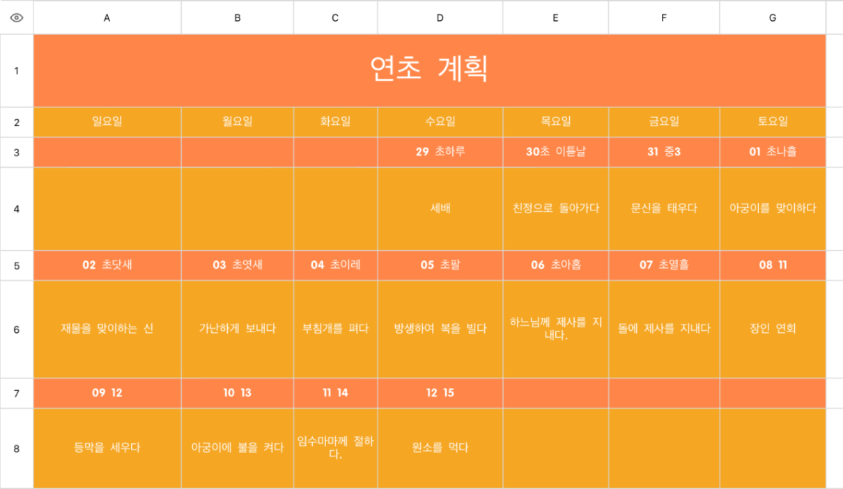 연초 계획